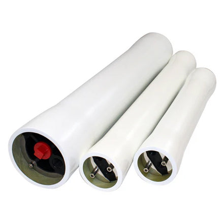 White Fiberglass Membrane Housings cylindrical vessels in various sizes