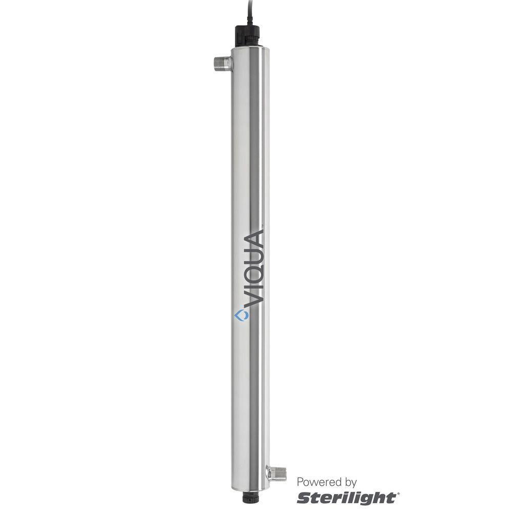 Viqua VP-950 UV System 46 GPM 110V 60Hz with large stainless steel chamber, digital controller, and 1 1/2" MNPT connections for high-capacity commercial water disinfection