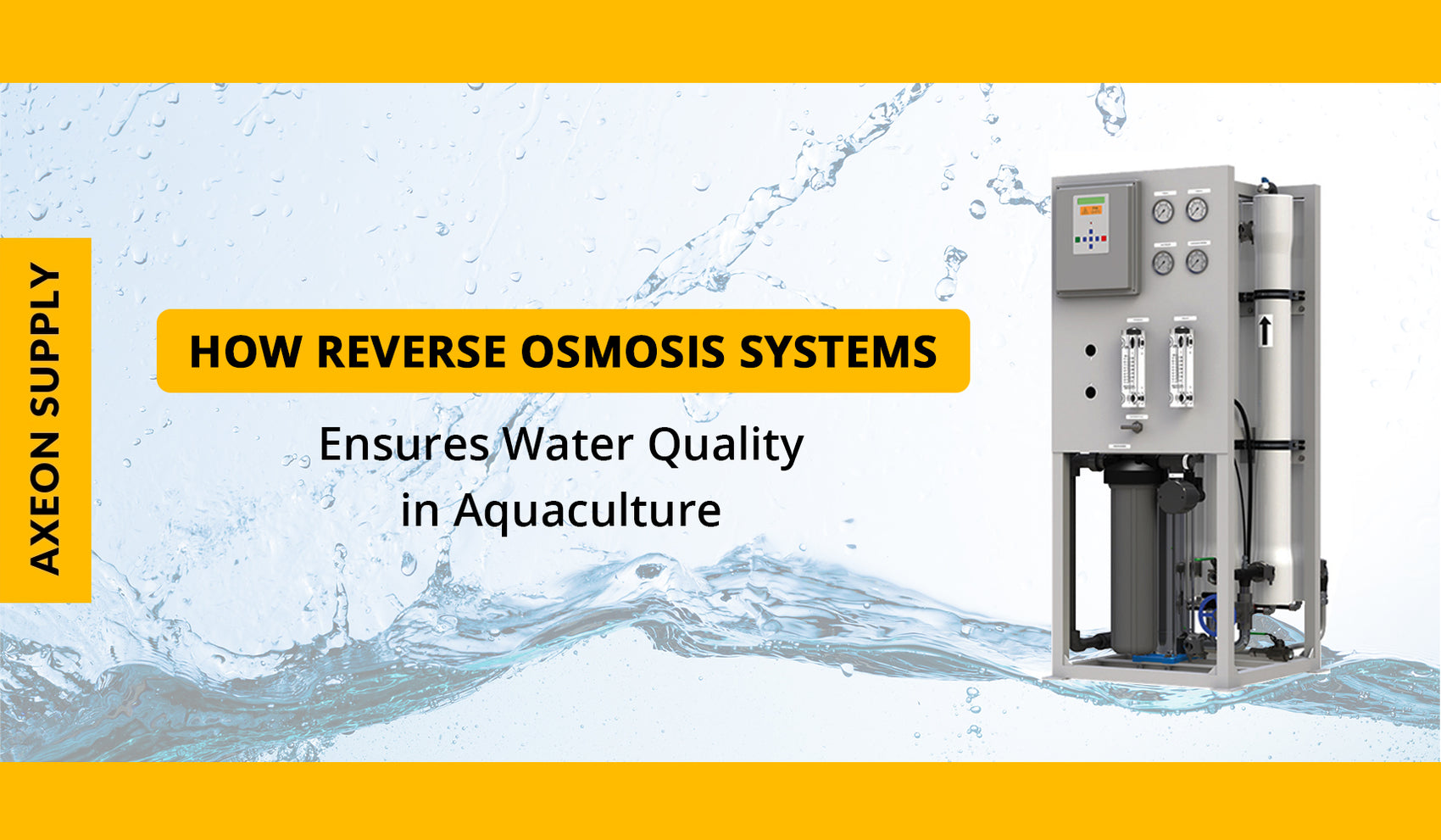 How Reverse Osmosis Systems Ensures Water Quality in Aquaculture