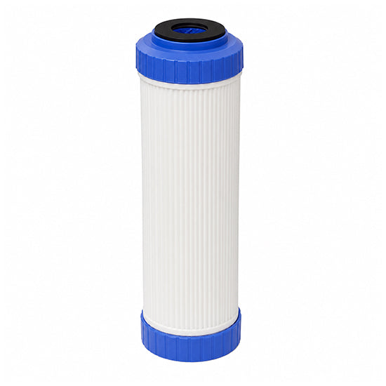 200700- CARTRIDGE, REFILLABLE, 2.5" x 10", WHITE, BLUE CAP