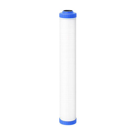 200701- CARTRIDGE, REFILLABLE, 2.5" x 20", WHITE, BLUE CAP