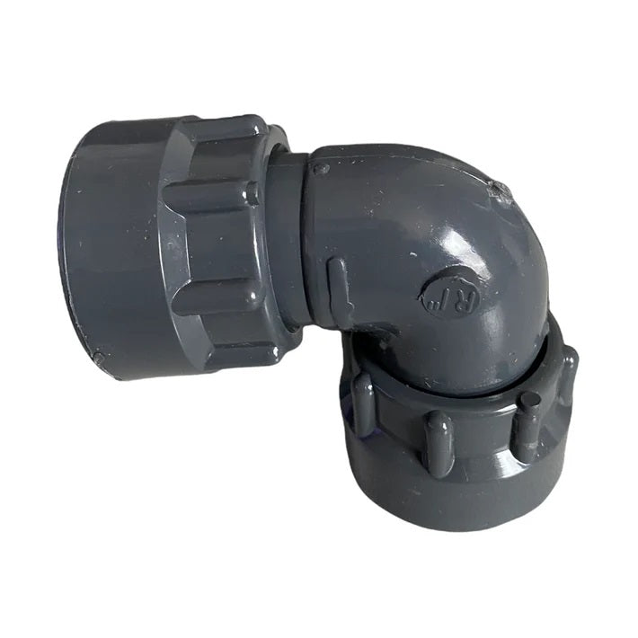 201222 - ELBOW, SWIVEL, PVC, SCH 80, 1" FNPT X 1" FNPT, AXEON