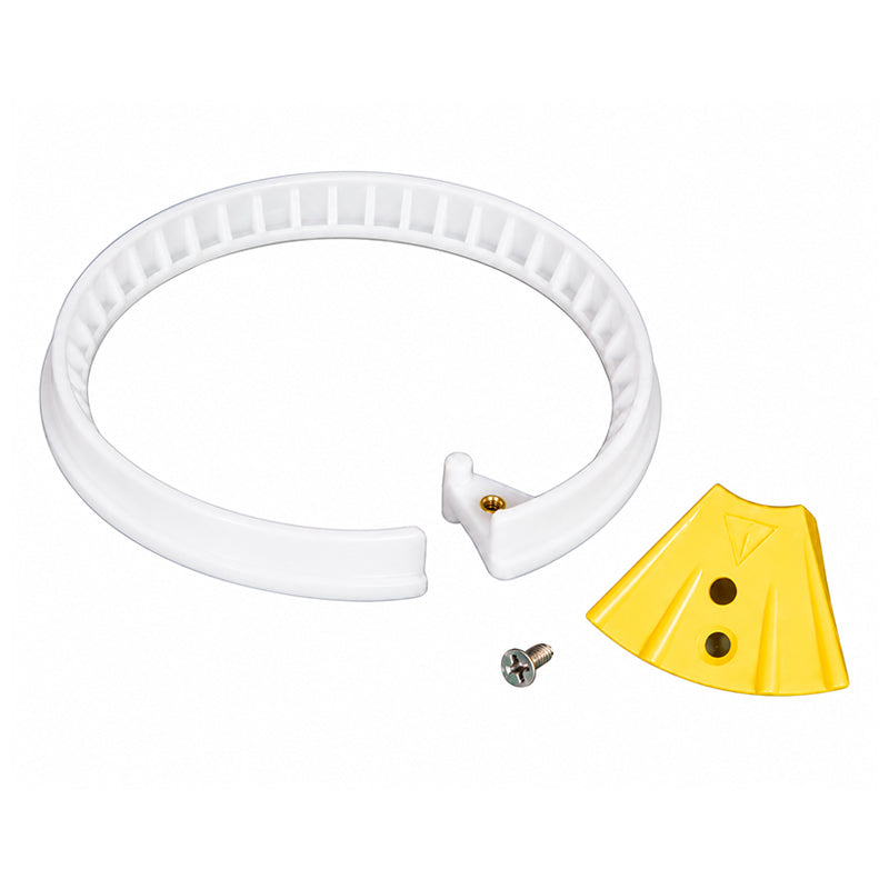 205822- KIT, SNAP RING, LOCKING WEDGE, SCREW, 2.5”, PVC, AXEON
