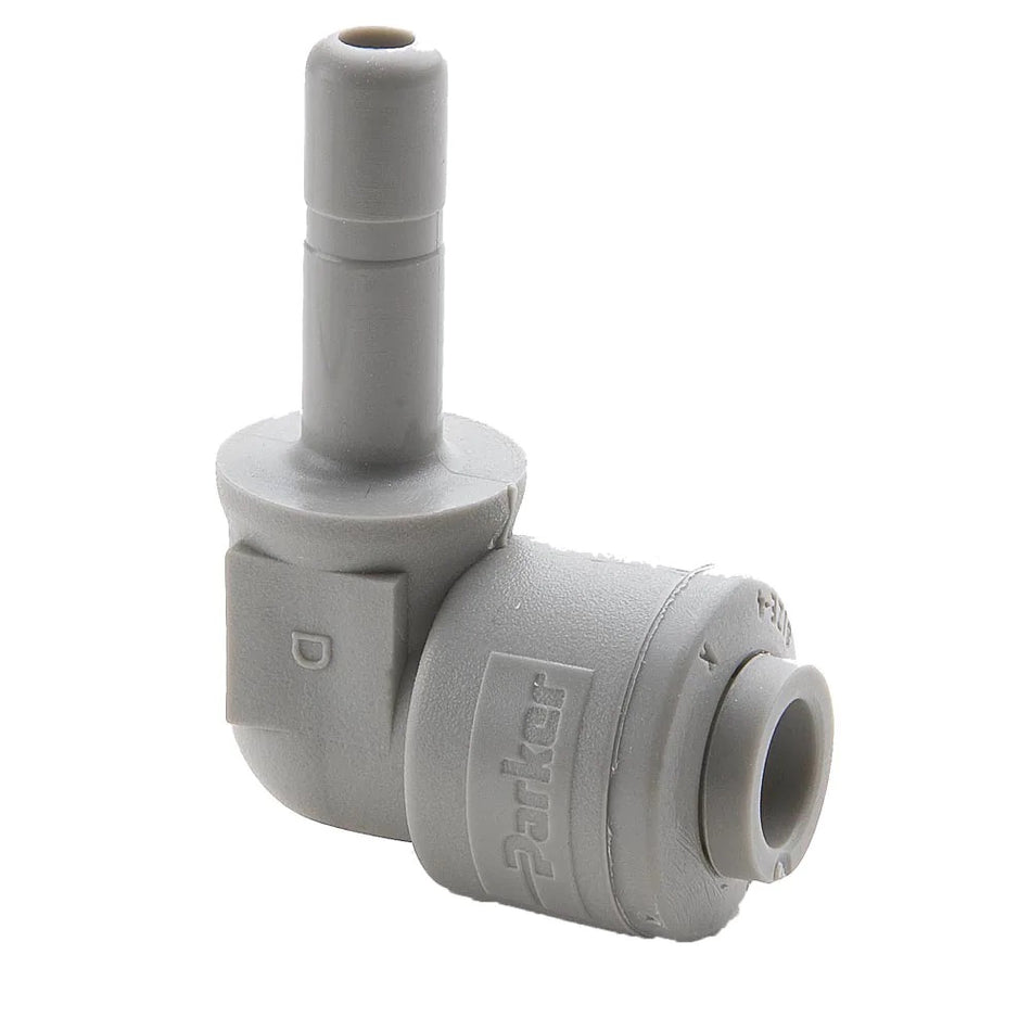 207231 -ELBOW, PLUG IN, 3/8" STEM X 1/4" QC, PARKER