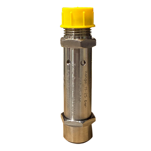 211431- VALVE, SAFETY RELIEF, 1/2" MNPT INLET X 1/2" FNPT OUTLET, 25 BAR, AXEON