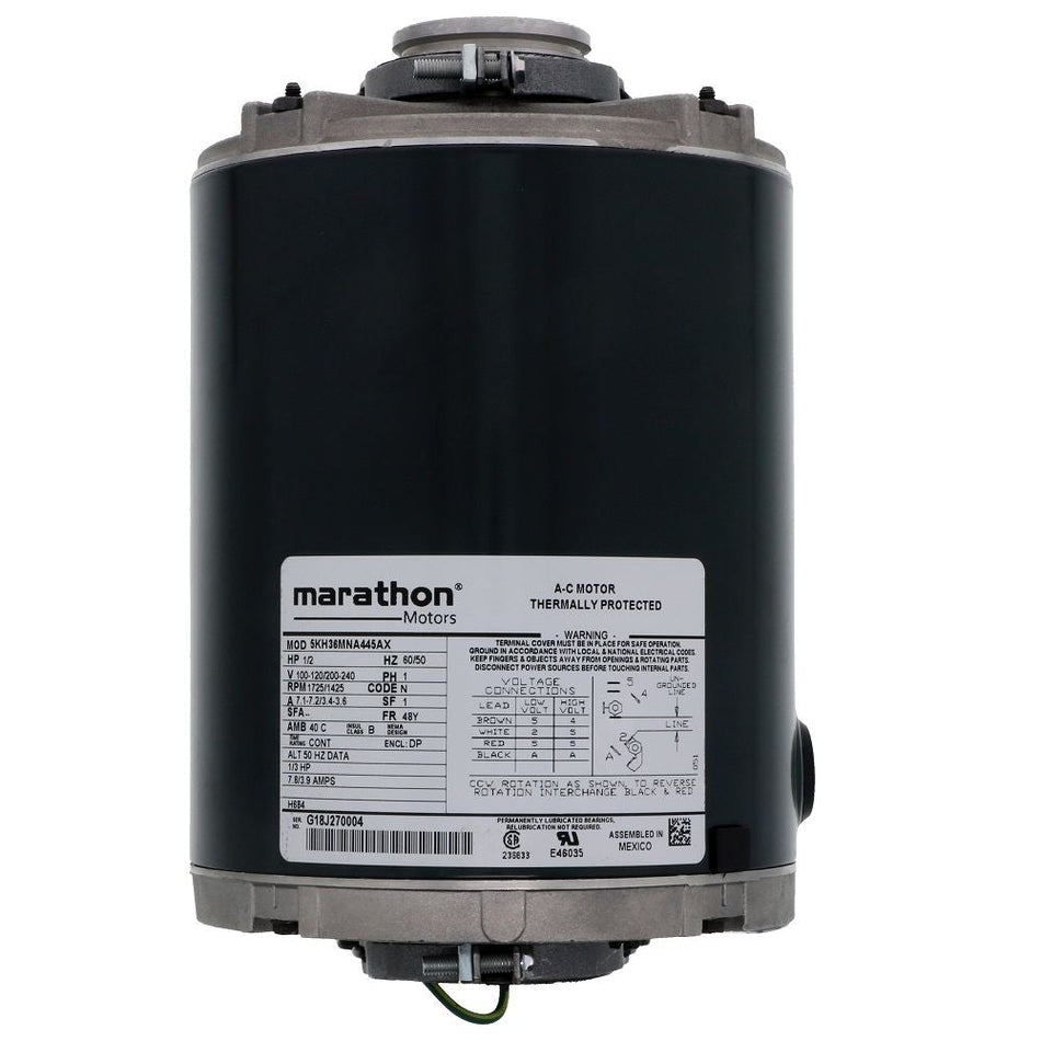200808- MOTOR, CARBONATOR, 1/3 HP, 110/220V 50/60HZ, 48Y, NIDEC