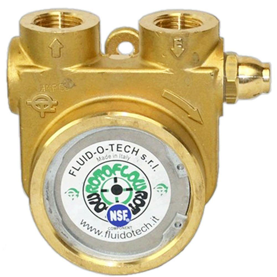 Fluid-O-Tech 601 Rotary Vane Pump Low Lead Brass with Bypass 3.0 GPM